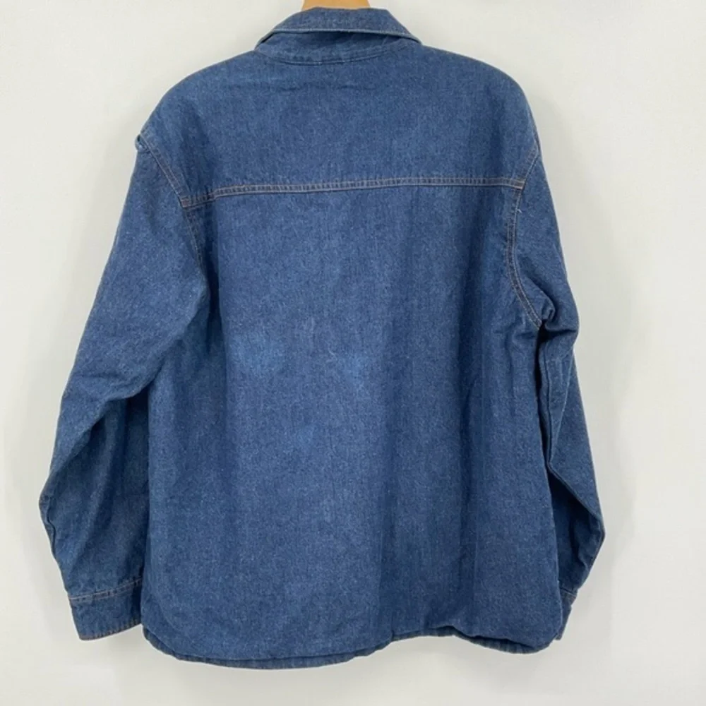 Vintage Duke Haband Fleece lined Denim Jacket Size Medium - Picture 4 of 6